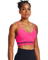 Under Armour - S Low Impact Sports Bra Pink M - Lyst