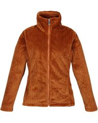 Regatta - S Heloise Fluffy Fleece Jacket 16 Copper Almond Copper Almond Ripple - Lyst