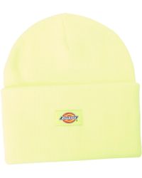 Dickies - , , Umgeschlagene Acryl-Beanie-Mütze, NEON GELB, OS - Lyst