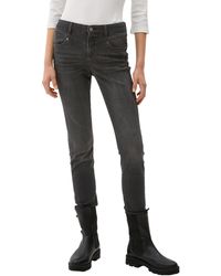 S.oliver - Skinny: Jeans aus Baumwollmix Grey Stretched den 42/30 - Lyst