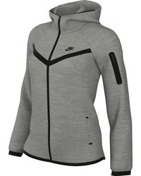 Nike - Tch Fleece Wr Fz 2 Fleecejack Voor Dk Grey Heather/black Xl - Lyst