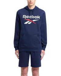 Reebok - Identity Big Logo Ft Hoodie - Lyst