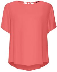 Vero Moda - Vmmenny SS Top Wvn Ga - Lyst