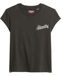 Superdry - Retro Rocker Cap SLV T Shirt C3-Basic Printed T.Shirt - Lyst