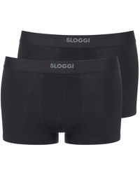 Sloggi - Men Ever Ease Hipster 2p Black - Lyst