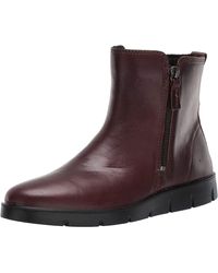 ecco leather booties