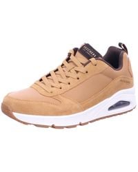 Skechers - Uno - Stacre, Men's Sneaker, Whiskey Leather/pu/trim, 8 Uk (42 Eu) - Lyst