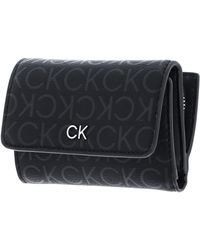 Calvin Klein - CK Daily Trifold Wallet S Black Epi Mono - Lyst