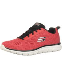 Skechers - S Up Engineered Mesh Jogger W Me Runners Red/black 11 - Lyst
