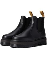 Dr. Martens - Unisex Vegan 2976 Felix Platform Chelsea Boots Black Felix Rub Off - Lyst