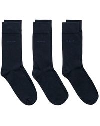 GANT - Soft Cotton Socks 3-pack - Lyst