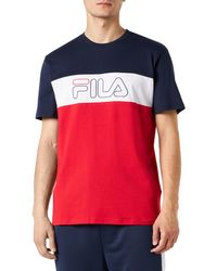 Fila - Logo Stamford Blocked T-Shirt - Lyst