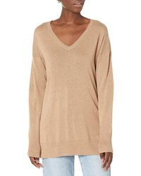 Amazon Essentials - Leichter Tunika-Pullover Mit Langen Ärmeln Und V-Ausschnitt - Lyst