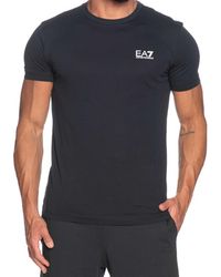 EA7 EA7 EA7 8NPT51 PJM9Z Small Logo Half Sleeve T-Shirt XX-Large Black - Schwarz