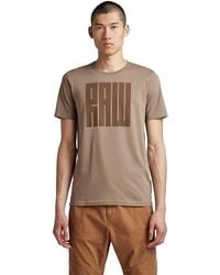 G-Star RAW - Typography RAW Slim T-Shirt - Lyst