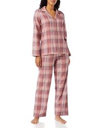 Iris & Lilly - Long Sleeve Flannel Pyjama Set - Lyst