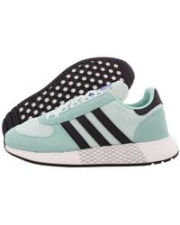 adidas - Originals Mens Marathon Tech Sneakers Shoes Casual - Blue, Clear Mint/core Black/ice Mint, 6 Uk - Lyst