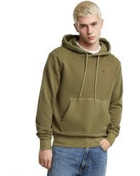 G-Star - Overdyed Sweater Met Capuchon - Lyst
