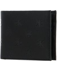 Calvin Klein - Monogram Soft Bifold W/Coin AOP Black - Lyst