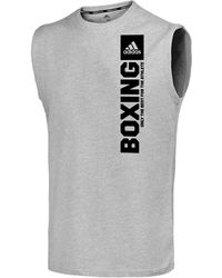 adidas - Community Vertical Mouwloos T-shirt - Lyst