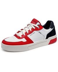 Skechers - Jade Kovos Leather And Suede Lace-up Sneakers - Lyst