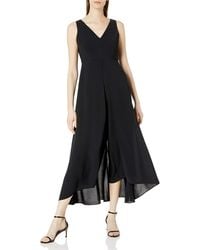 adrianna papell petite crepe colorblock jumpsuit