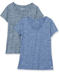 Amazon Essentials - Tech-Stretch-T-Shirt mit kurzen Ärmeln und V-Ausschnitt - Lyst