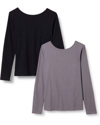 Amazon Essentials - Scoop Back Long-sleeved - Lyst