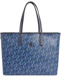 Tommy Hilfiger - Th Monoplay Leather Tote Mono Aw0aw15971 - Lyst