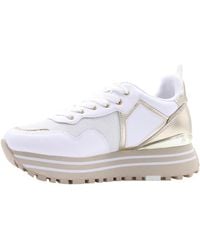Liu Jo - Sneakers Basse Donna Liu Jo Maxi Wonder 100 Pelle Bianco - 40 - Lyst