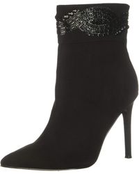 New NIB Womens Heels Boots NINA LYSANNE Fashion Knee High Shoes Size 6 7 Black