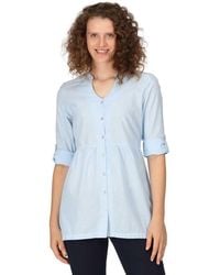 Regatta - S Nemora Roll Sleeve Blouse Shirt Dress - Lyst