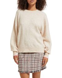Scotch & Soda - Fuzzy Crew Neck Pullover - Lyst