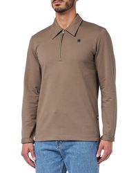 G-Star RAW - Polo Half Zip Lightweight Sweatshirt - Lyst