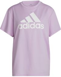 adidas - W Bl Boyf T Short Sleeve T-shirt - Lyst