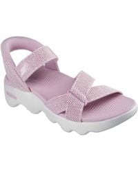 Skechers - On-The-go Massage Fit Sandal Hands Free Slip-ins W/Heathered Knit Fischersandale - Lyst