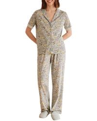 Women'secret - Pedro del Hierro Pijama Camisero ga Corta Flores Verde Pyjama - Lyst