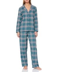 Iris & Lilly - Long Sleeve Flannel Pyjama Set - Lyst
