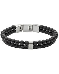 Fossil - Bracelet Vintage Casual multi-rangs JF02763040 - Lyst
