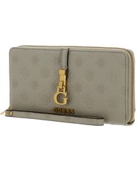 Guess - G James Logo SLG Cheque Organizer Taupe Logo - Lyst
