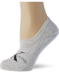 Calvin Klein Socks s Liner 1p Jeans Logo Brooklyn Socks - Grau