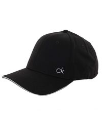 Calvin Klein - Golf Airtex Performance-Cap - Schwarz/Weiß - Lyst