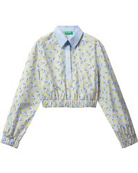 Benetton - Bluse 5ulpdq048 Hemd - Lyst
