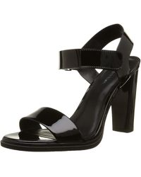 Calvin Klein Sandalo con Tacco Dylan Nero EU 38