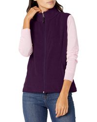 Amazon Essentials Full-zip Polar Fleece Vest Outerwear - Purple