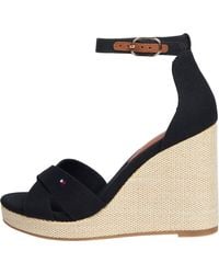 Tommy Hilfiger - Wedge Sandalen Flag High Crisscross mit Knöchelriemen - Lyst