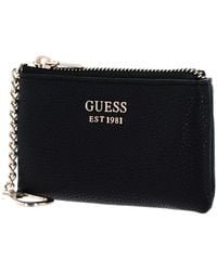Guess - Meridian SLG Zip Pouch Black - Lyst