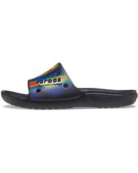 Crocs™ - 207557 Classic Solarized Slides Black/navy 9 - Lyst