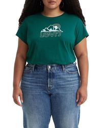 Levi's - Plus Size Graphic Authentic T-Shirt Mountain Top Deep Teal 4XL - Lyst