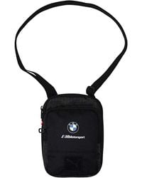 PUMA - BMW Motorsport Large Portable Black Crossbody Bag 076669-001 - Lyst
